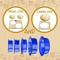 thumbnail image 1 of Sandwich Cutter and Sealer, 5 PCS Sandwich Cutter for Kids, Sandwich Maker, Sandwich Press Crimper DIY Jelly Crustless Sandwich Bread Pie Cookie Cutter for Children Boys Girls,Light Blue, 1 of 2