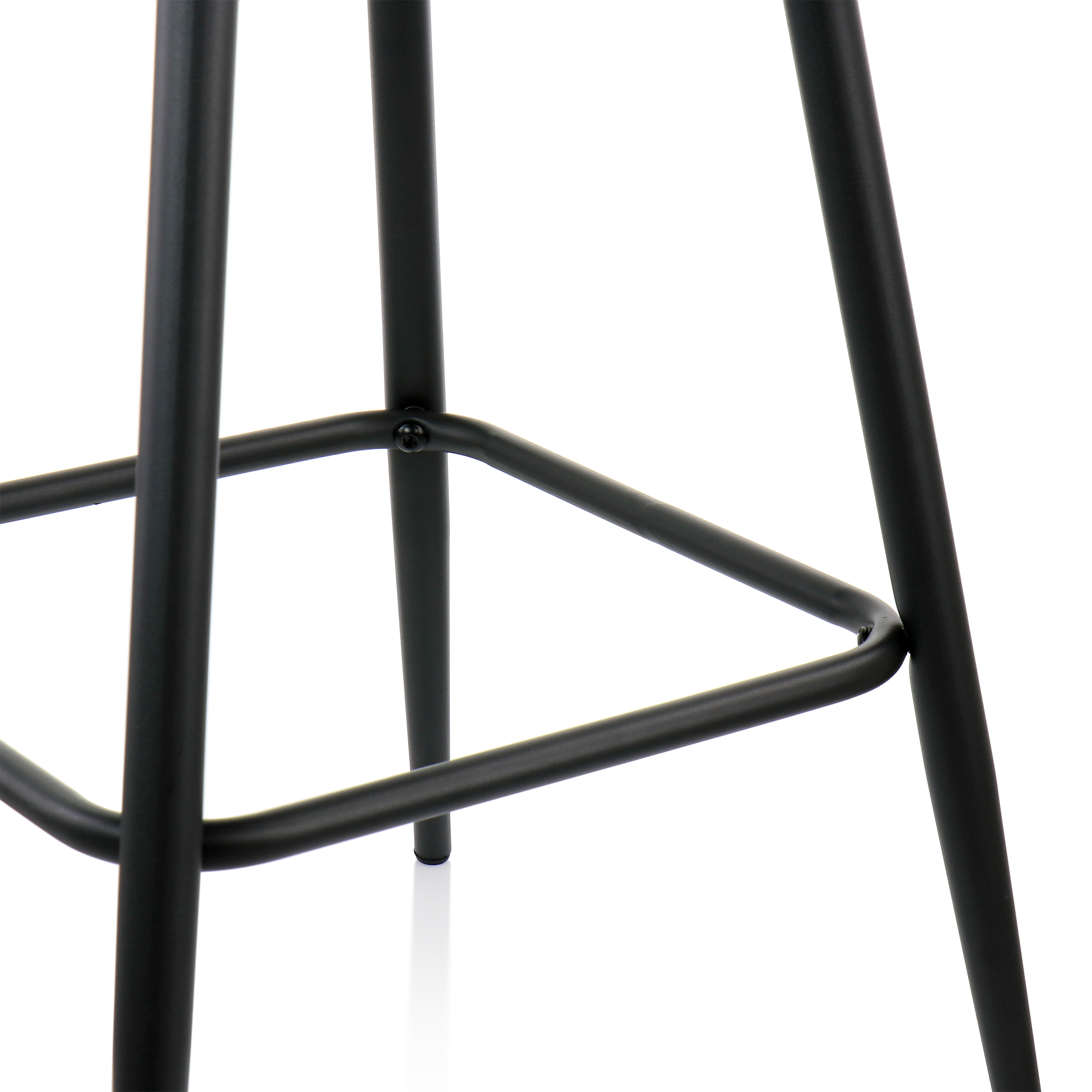 Elama 2 Piece Faux Leather Bar Chair in Green with Metal Legs