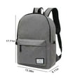 thumbnail image 2 of JSGEK Clearance Sale Back to School Supplies School Backpack Laptop Backpack,Travel Laptop Backpack,Student Schoolbag,Large Capacity Outdoor Backpack,Solid Color Backpack Gray, 2 of 6