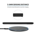 thumbnail image 3 of 15W Wireless Charger for iOS/Android Phones Fast Charging Pad Multi Protection 3~8mm Sensing Distance Through-Case Charging, Black, 3 of 8