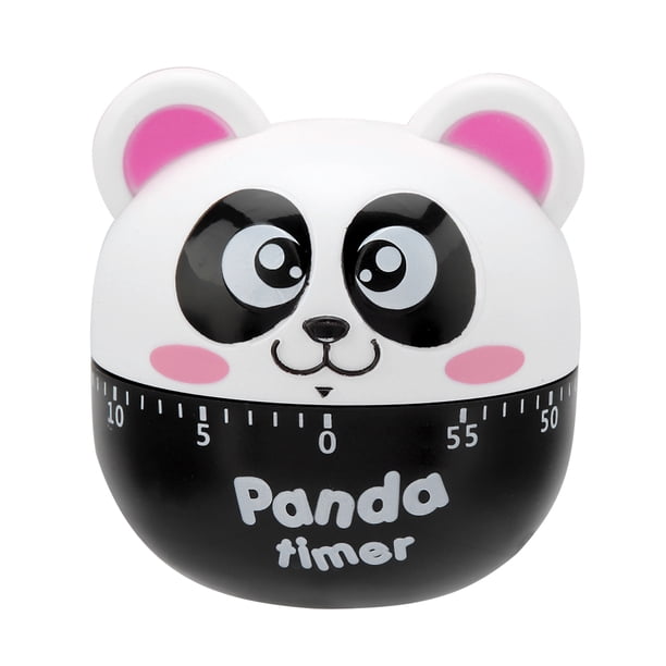 Temporizador de cocina Jadeshay mecánico manual forma de panda azul