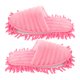 thumbnail image 3 of EeaseMX Pantuflas de rayas peludas para limpiar el suelo, con suela desmontable, talla M 38-41 (rosa), 3 of 7