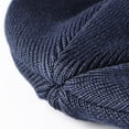 thumbnail image 4 of Xfvqtps Unisex Beanie for Men and Women Knitted Stripe Vintage Hip Hop Fleece Stretch Soft Windproof Coldproof Warm Outdoor Winter Skull Cap Navy, 4 of 6