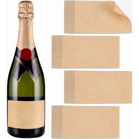 100pcs Rectangle Wine Bottle Labels Wine Bottle Stickers Small Bottles Label for DIY Jars Tins Branding Sealing Printable Blank Labels for DIY Small Buziness Chateau Wedding 2x3.5 Inch
