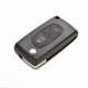 thumbnail image 1 of 2 Buttons Plastic Remote Flip Key Shell Replacement For PEUGEOT 207 307 308 Uncut -QH, 1 of 1