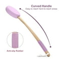 thumbnail image 3 of Amazerbath Lotion Applicator for Back, Foot, 4 Replaceable EVA Pads with 1 Long Handle, Back Lotion Applicator for Elderly, Women, Purple, 3 of 6