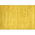 thumbnail image 1 of Ahgly Company Machine Washable Indoor Rectangle Solid Yellow Modern Area Rugs, 2' x 3', 1 of 4