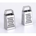 thumbnail image 1 of 2pcs Mini Cheese Grater Stainless Steel Small Box Graters Lemon Zester Professional Box Grater with 4 Sides for Kitchen Slicer Vegetable Carrot Potato, 1 of 3