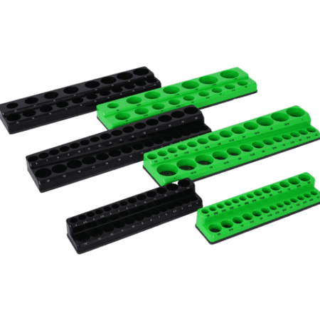 Magnetic Socket Organizer 6-Piece Set Holds 141PCS Metric SAE Trays