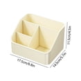 thumbnail image 3 of Caja de almacenamiento Papelería Lápiz de maquillaje Lápiz de cejas Control remoto de oficina Hogar Cuatro Cajas de clasificación de plástico Caja de almacenamiento de plástico, 3 of 6