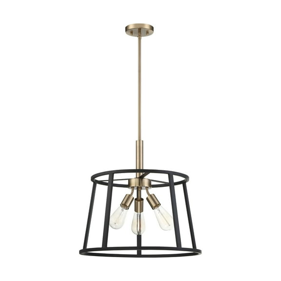 60/6642 Nuvo Lighting Chassis-3 Light Pendant-20 Inches Wide by 19 Inches High