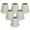 White - 6 Pack, variant on Royal Designs, Inc. Hardback Empire Chandelier Basic Shade CS-981-5WH-6, White, 3 x 5 x 4.5, Pack of 6