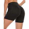 thumbnail image 3 of Women's Yoga Shorts Tummy Control Yoga Gym Running Shorts Athletic Active Yoga Lounge Quick Dry Activewear with Pockets, 3 of 6
