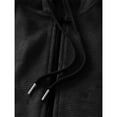 thumbnail image 6 of Wutalume Men's Winter Zipper Hooded Fleece Sweatshirt with Patch Pocket, Casual Jacket for Men, Soft and Warm Material, Perfect for Layering, Outdoor Events,Black 2XL, 6 of 6