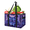 Multicolor 3, variant on CURLYOOT Yellow Leaf Tropical Palm Reusable Grocery Bag, Large Foldable Grocery Totes Shopping Bag for Groceries, Shopping Bags with Handles for Kitchen Trunk Picnic