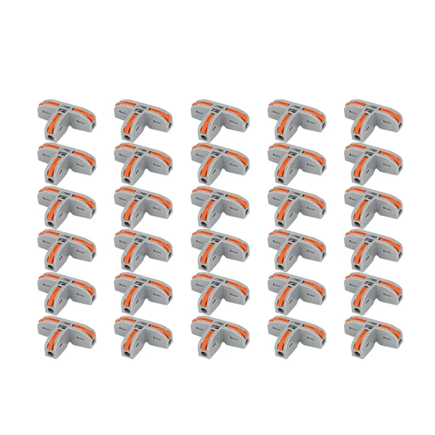 30 Piezas Conectores Rápidos Tipo T, Conectores Eléctricos Sin Pelar Cables