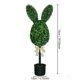 thumbnail image 3 of Árbol de Pascua con forma de conejito de boj artificial | Maceta con forma de corazón y huevos decorativos | Centro de mesa de primavera y Pascua de 75 cm para decoración del hogar, 3 of 8