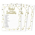 thumbnail image 1 of Inkdotpot Scramble Bridal ShowerGameCards Gold ConfettiParty Wedding Supplies 50-Pack Wedding Word, 1 of 1