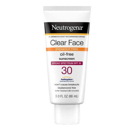 Neutrogena Clear Face Liquid Lotion Sunscreen with SPF 30, 3 fl. oz