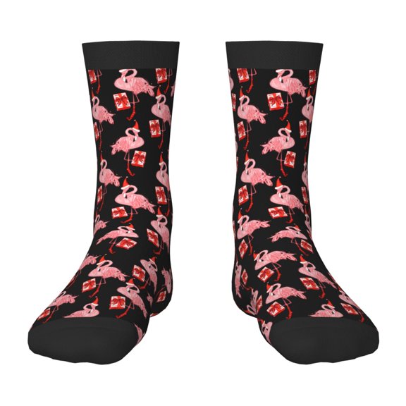 Sigee New Year Flamingo for Premium Children's Socks Unisex School Kids Boys Girls,Soft and Comfy Kids' Socks