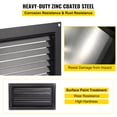 thumbnail image 3 of KFFKFF Foundation Vent, 12"H x 20"W, for Minimizing Flood Damage & Risk, Black, Suitable for Crawl Spaces, Garages & Enclosures, Wall Installation, 3 of 9
