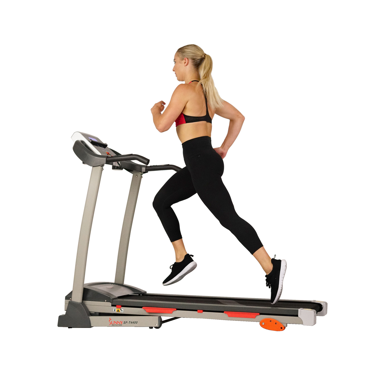Sunny Health & Fitness T4400 Treadmill with Incline, Shock Absorption and Digital Display