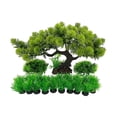 thumbnail image 4 of Methold ABS Eco-Friendly Bonsai Tree Decoration - Aspecto realista para pecera y acuario Simulación de árboles Adornos Cypress Pine Type2 NO2, 4 of 6