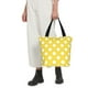 thumbnail image 5 of Balery Yellow And White Polka Dot Bolsa de Hombro con Diseño, Bolsa Grande y Duradera, Bolsa Versátil para Compras, 5 of 6