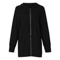 thumbnail image 3 of "Aayomet Womens Winter Coats Womens Notched Lapel Collar Double Pea Coat Winter Wool Blend Over Coats Long Jackets,Black S", 3 of 5