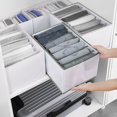 thumbnail image 3 of Closet Underwear Organizer Drawer Divider 7 Grids Foldable Storage Box for Clothes  Socks, 3 of 7
