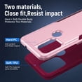 thumbnail image 5 of Compatible for Moto G Stylus 5G Case,Hard Back & Soft TPU Dual Layer Design,Slim Cover,Anti-Scratch Phone Case,Full Body Shockproof Protective for Moto G Stylus 5G 2021 Case Pink, 5 of 13