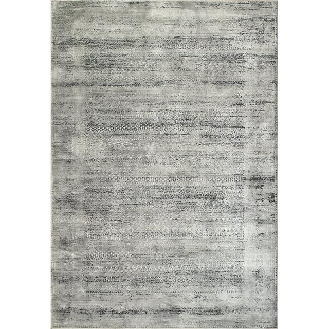Dynamic Rugs IC289329900 2 ft. 2 in. x 7 ft. 7 in. Icon 9329 Rectangle Modern Area Rug - 900 Light Grey