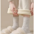 thumbnail image 4 of Kaemgyyd Women Plush per Sock Warm Soft Winter Fuzzy Crew Socks Casual Solid Non Sleeping Fleece Cozy Sock, 4 of 7