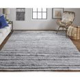 thumbnail image 3 of Feizy Alden Transitional Stripes, Gray/Ivory, 2' x 3' Accent Rug Stain Fade Resistant Handmade Casual Solid Floor Rug for Living room Bedroom, 3 of 8