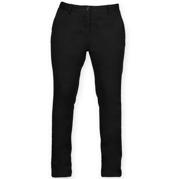Front Row Womens Cotton Rich Stretch Chino Pants/Pants