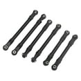 thumbnail image 1 of 6pcs RC Car Steering Tie Link Rods Set, Aluminum Alloy Spare Part Long Short RC Tie Rods for Slash Remote Controlled Car, Enhance Performance and Durability with Installation, 1 of 7