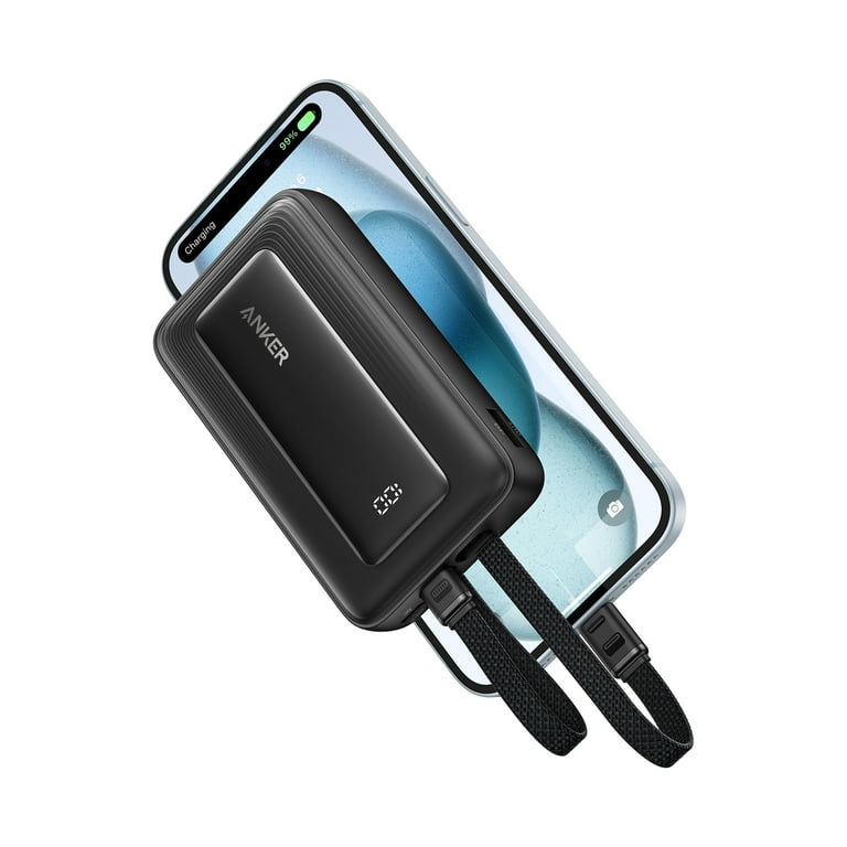 Anker Zolo 10,000mAh Power Bank, 30W Fast Charging, Built-In USB-C