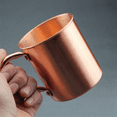 4X 450ML Copper Mug Water Cup Cup Straight Body Curling Cup Bar