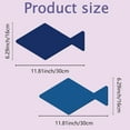 thumbnail image 2 of Fish Felt Bulletin Board 6.29x11.8 Inch Self Adhesive Felt Bulletin Board Picture with Pin Wool Wall Decorations, 2 of 9