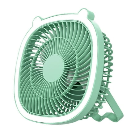 

WIQUOKETT Electronics Portable USB Rechargeable Fan with Light 1PC Cool Gadgets & Tech Electronics for Men Women