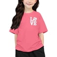 thumbnail image 3 of Hiijoy Big Girls Baseball Graphic Tshirt Loose Short Sleeve Casual Sports T-Shirt Tee, 3 of 6