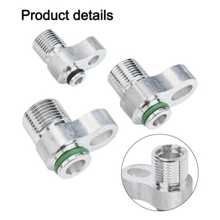 Automotive A/C Lines Condenser Radiator Fitting Adapter for Refrigerant Systems