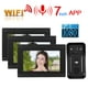 thumbnail image 5 of Sistema de control de puerta con video, intercomunicador con wifi y cable de 7 pulgadas, timbre con visión nocturna y 3 cámaras, construido para durar, 5 of 9