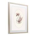 thumbnail image 2 of Stupell Industries Cottage Nursery Ballerina Swan Striped Birch Framed Print Under Glass, 13 x 16, by LSR Design Studio, 2 of 8