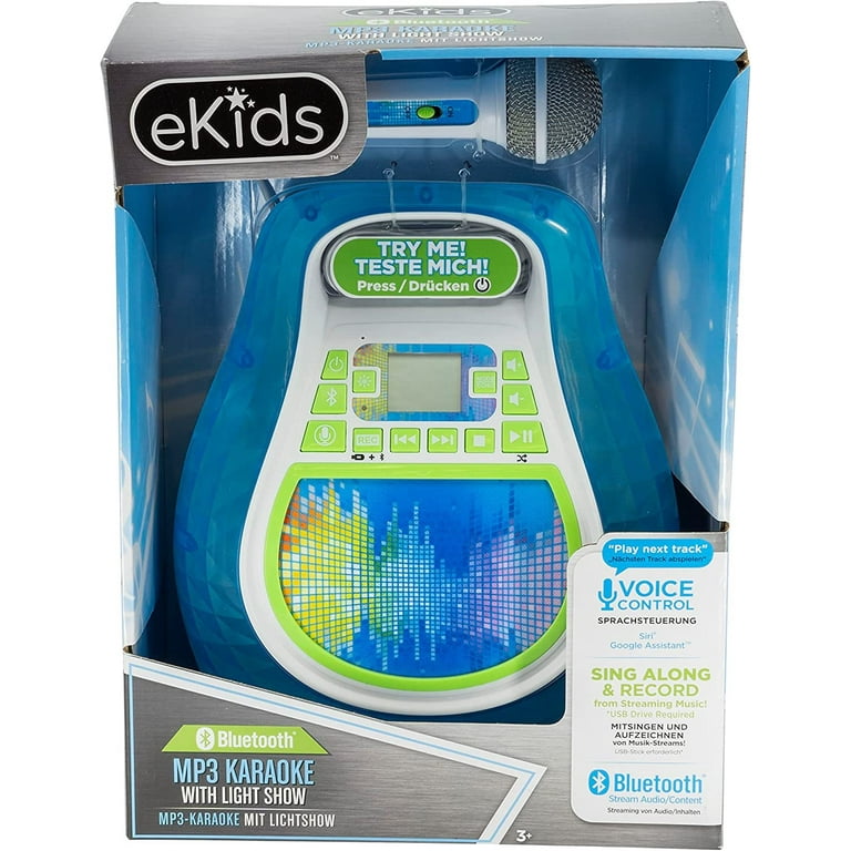 Bluetooth Karaoke Machine for Kids - Blue – eKids