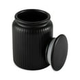 thumbnail image 4 of Thyme & Table Small (580mL) Ceramic Ribbed Kitchen Organization Jar, Black, 4 of 7