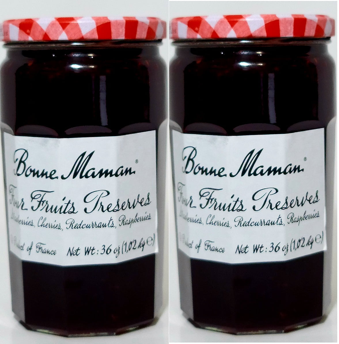 レア♪Bonne Maman キャニスター　缶 Bonne Maman Four Fruits Preserve, Strawberry Jelly, 36 Ounce