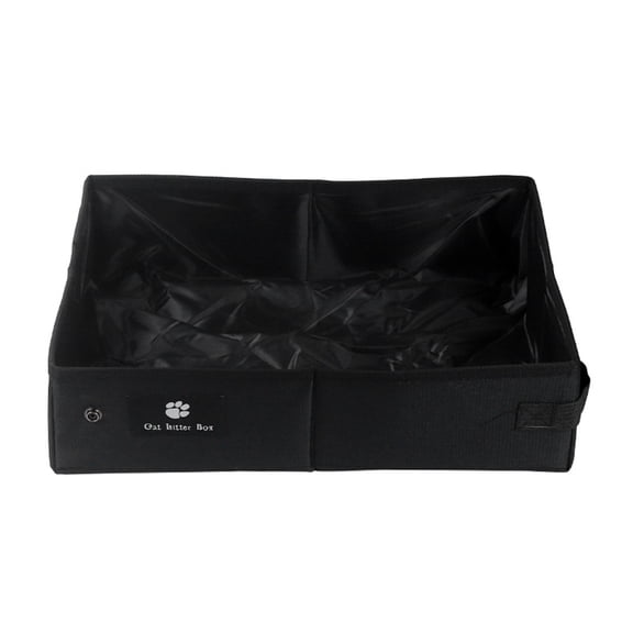 MERILER Portable Cats Travel Litter Box - No Leakage, No Smell, Easy to Carry for Road Trips and Hotel Stays with Cats