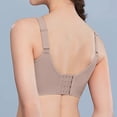 thumbnail image 2 of CAICJ98 Woman Bras Plus Size High Support Sports Bras for Women Hollowed Out Breathable Sport Bras Coffee,2XL, 2 of 5