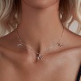 thumbnail image 6 of Bowknot Pendant Necklace - 925 Silver Adjustable Chain Delicate Pendant Jewelry for Women, 6 of 6